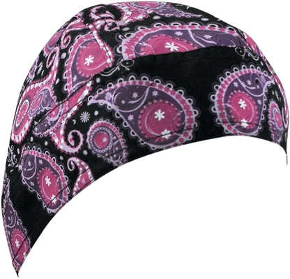 ZAN HEADGEAR Flydanna® Head Wrap - Purple Paisley Z691