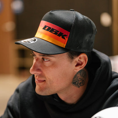 Sunday Stripe 2fifty Trucker Black Snapback Hat