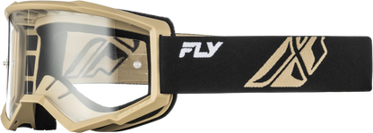 Focus Goggle Black/Khaki W/ Clear Lens