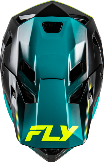 Rayce Repeat Bicycle Helmet Black/Teal/Hi Vis Xl