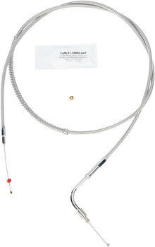 BARNETT Stainless Steel Idle Cable - +10" - '96-'01 Touring 102-30-40017-10