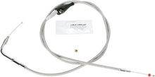 BARNETT Stainless Steel Idle Cable - +10" - '96-'01 Touring 102-30-41004-10