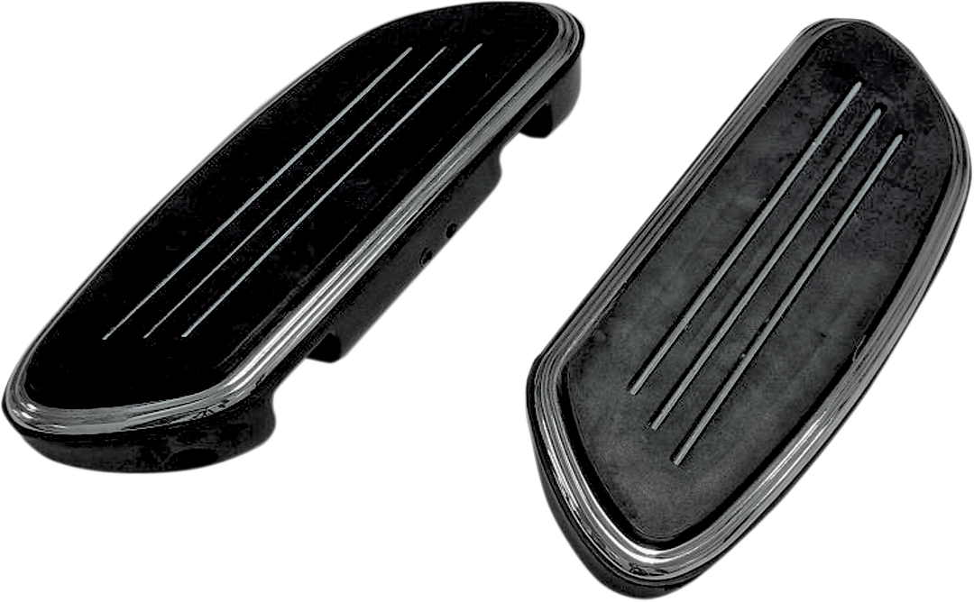 DRAG SPECIALTIES Sweeper Floorboards - Passenger - Black - FL P17-0433B