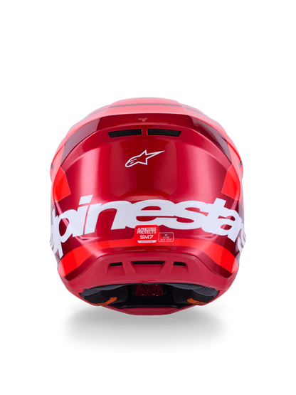 Sm7 Core Helmet Red Glossy Lg