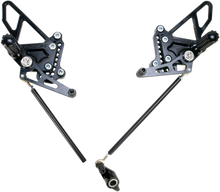 VORTEX Rearset - Black - Ducati RS198K