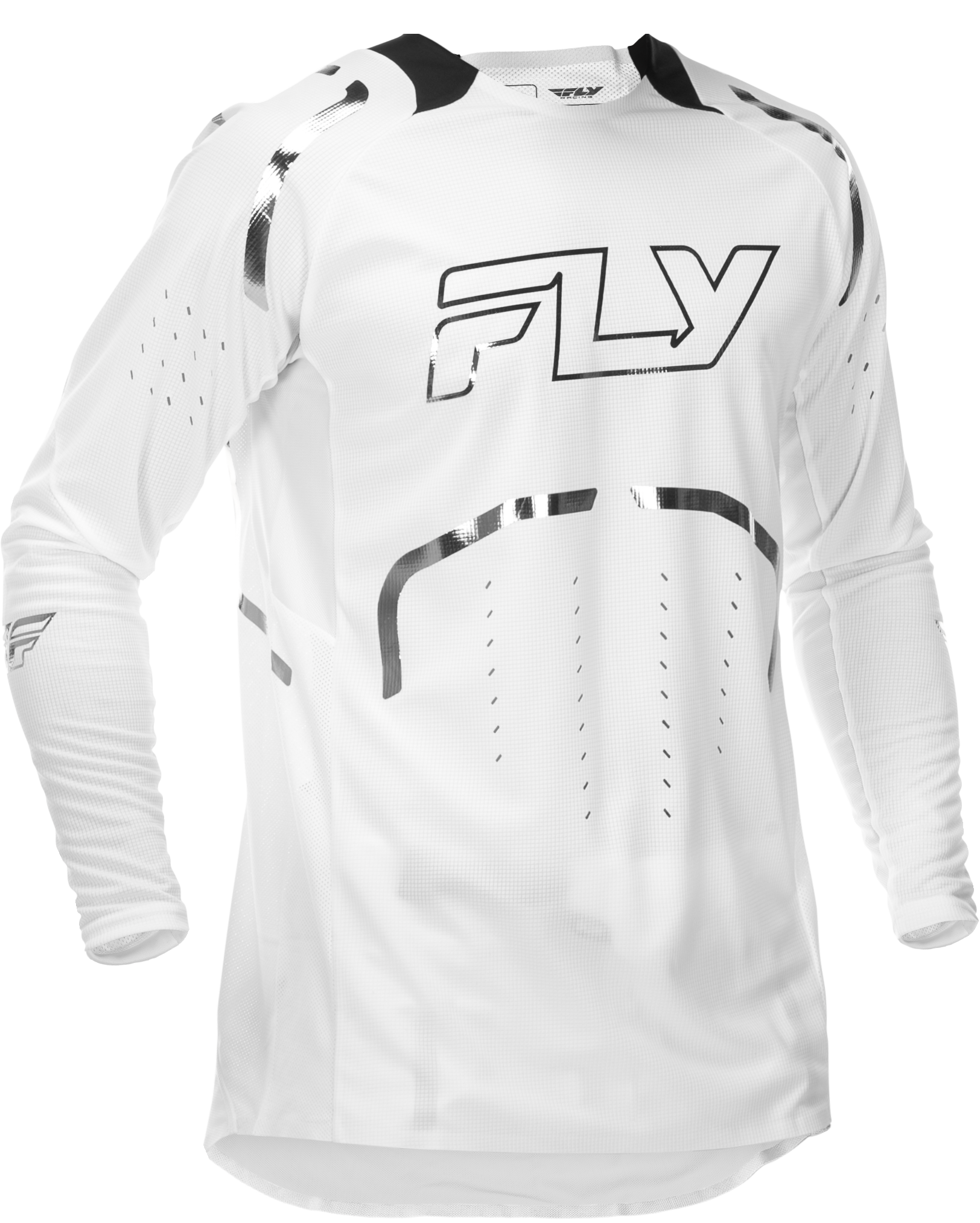 Evolution  Dst Le Flash Jersey White/Silver Lg