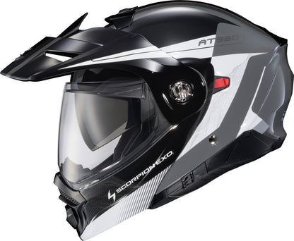Exo At960 Modular Helmet Topographic 2 Blk/Wht/Grey 2x