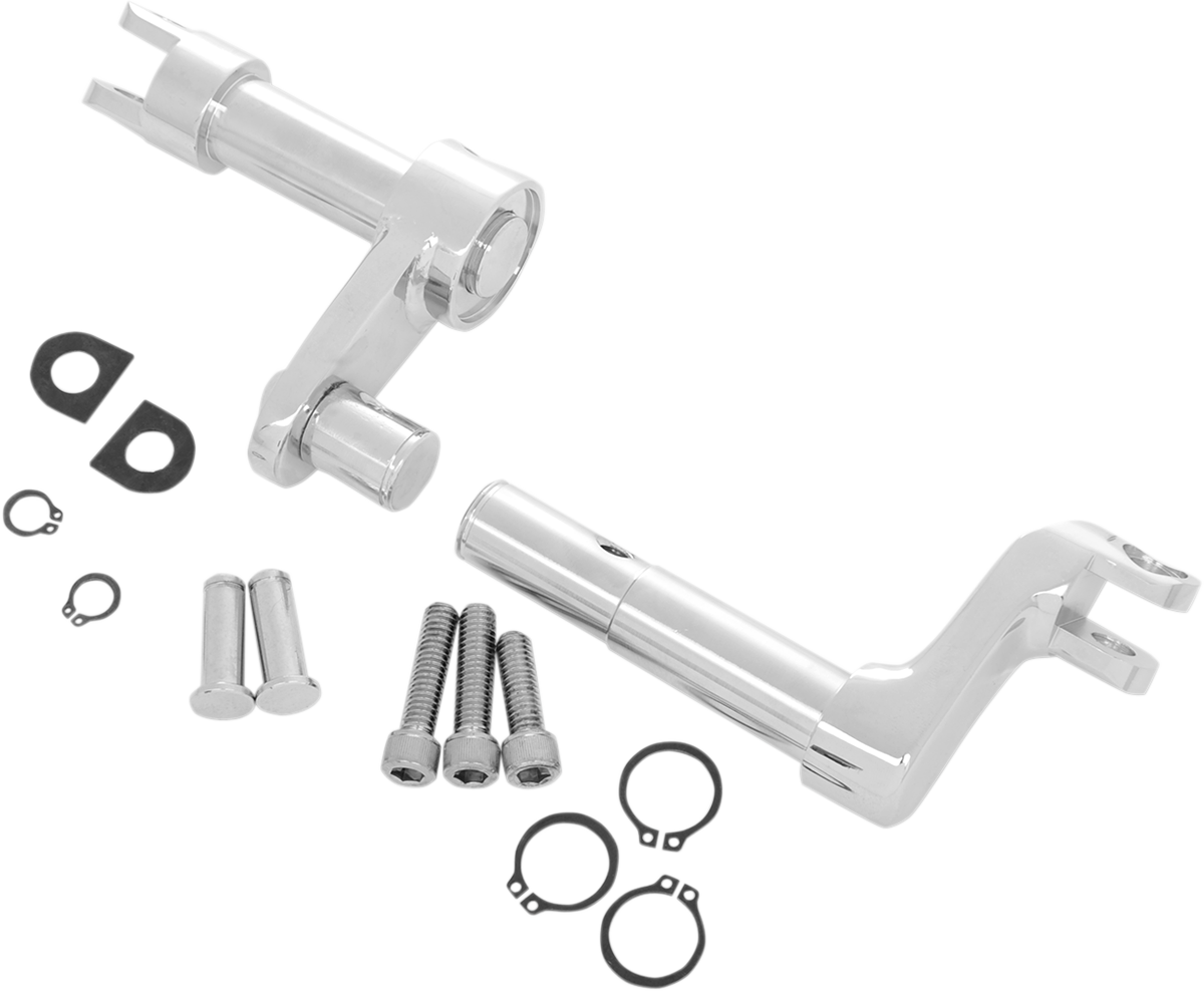 DRAG SPECIALTIES Foot Peg Mount - 2" Extended - Chrome 056218