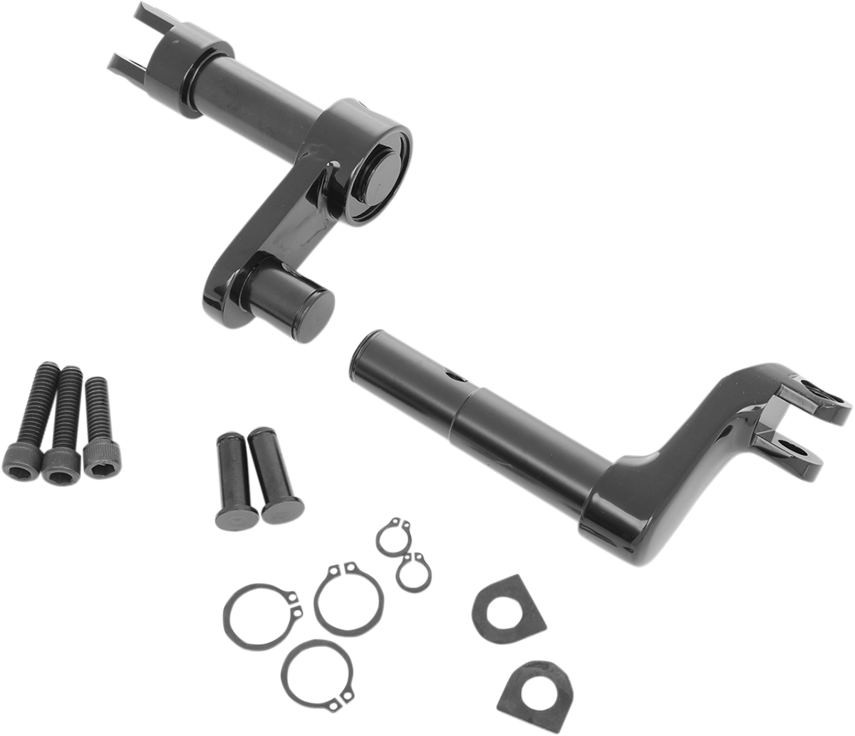DRAG SPECIALTIES Foot Peg Mount - 2" Extended - Black 056226