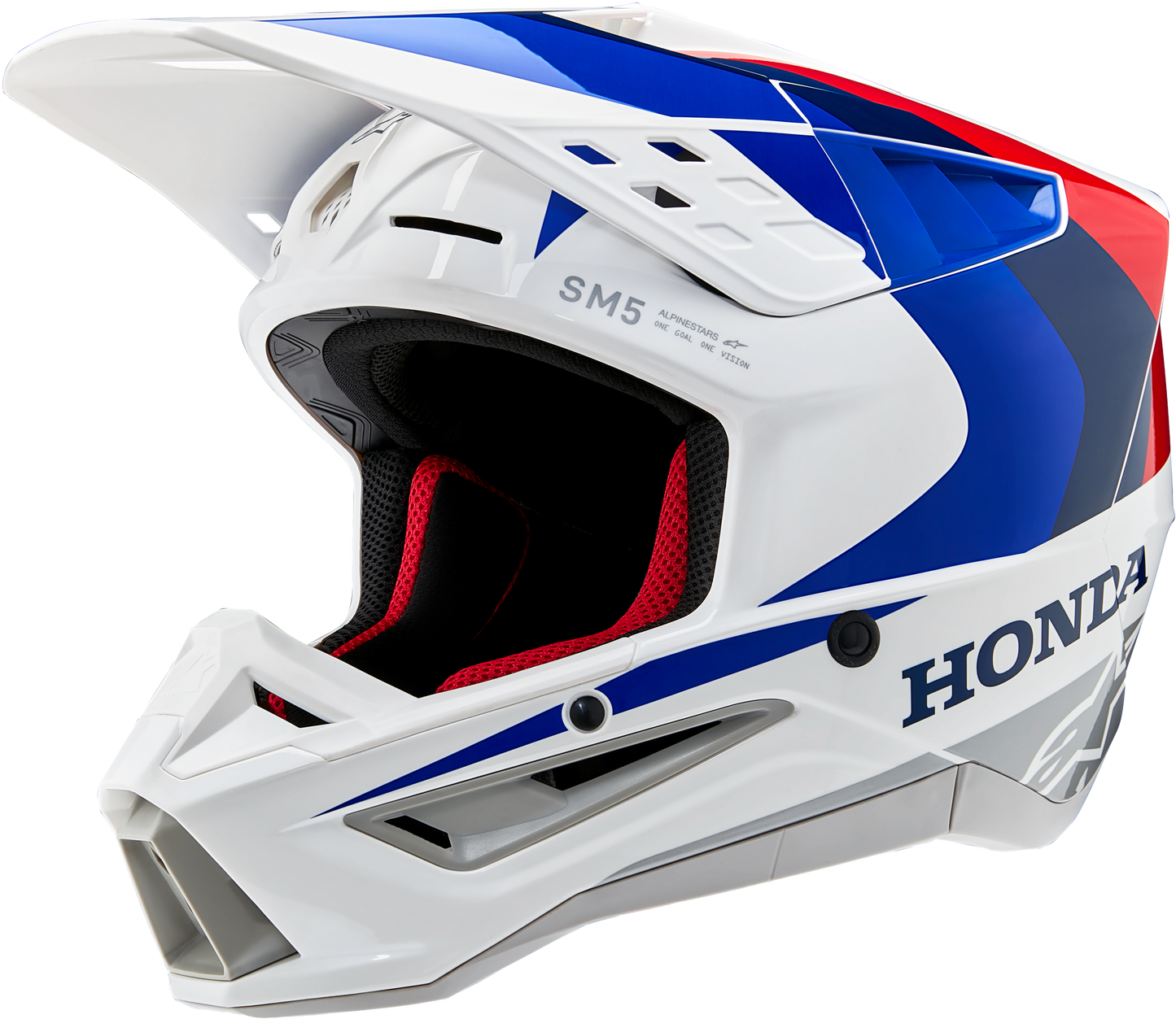 Honda S M5 Helmet White/Blue/Red Glossy Xs