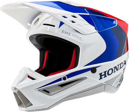 Honda S M5 Helmet White/Blue/Red Glossy Xs