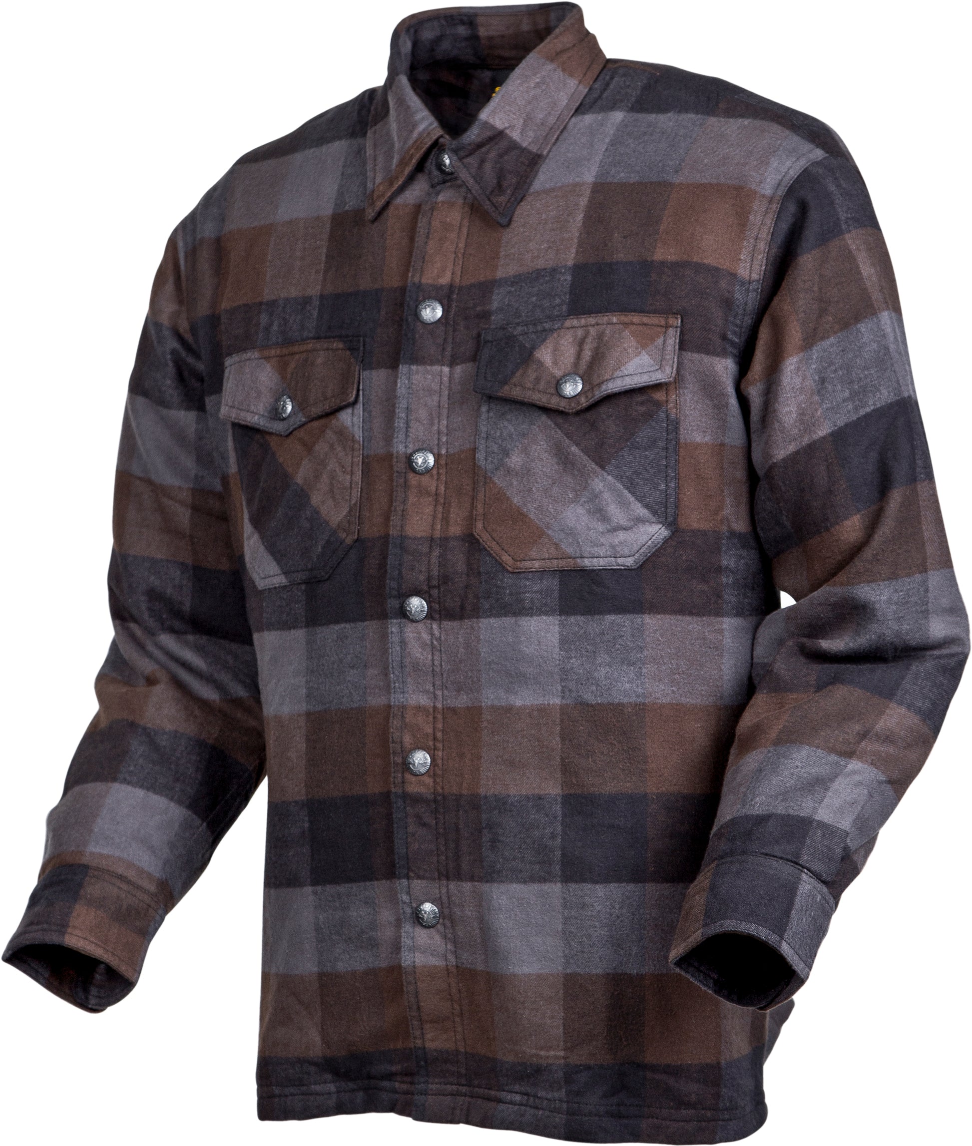 Covert Moto Flannel Black/Brown/Grey Lg