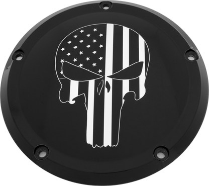 6   M8 Softail Derby Cover Punisher Black