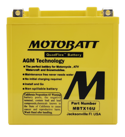 Battery Mbtx16u Sealed Factory Activated