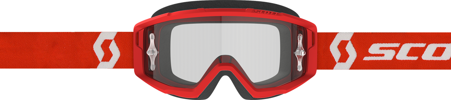 Primal Goggle Red/White Clear Works