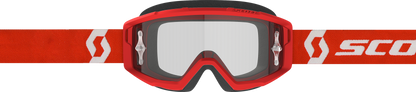 Primal Goggle Red/White Clear Works