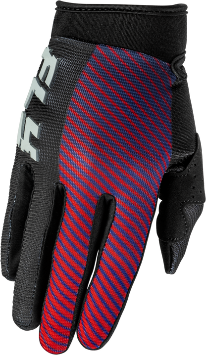 Youth F 16 Gloves Black/Red/Purple Y3xs