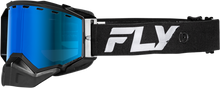 Zone Snow Goggle Black/Black W/Sky Blue Mirror/Blue Lens