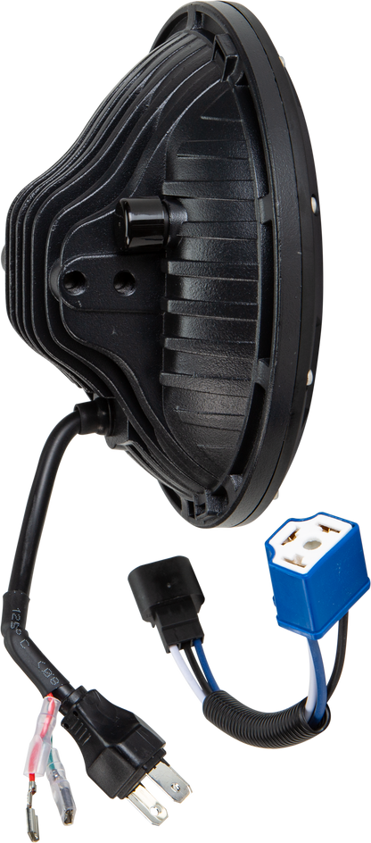 Led Headlight 7" 130w Black 10,000/5000 Lumens