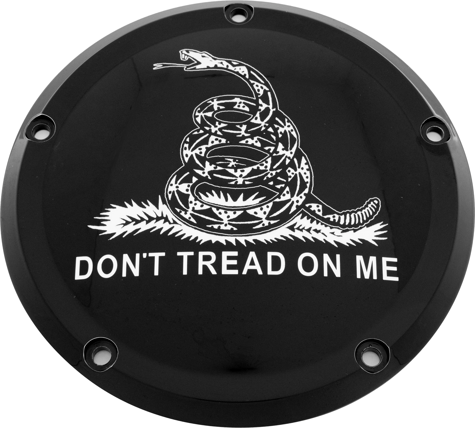 6   M8 Softail Derby Cover Don't Tread Black