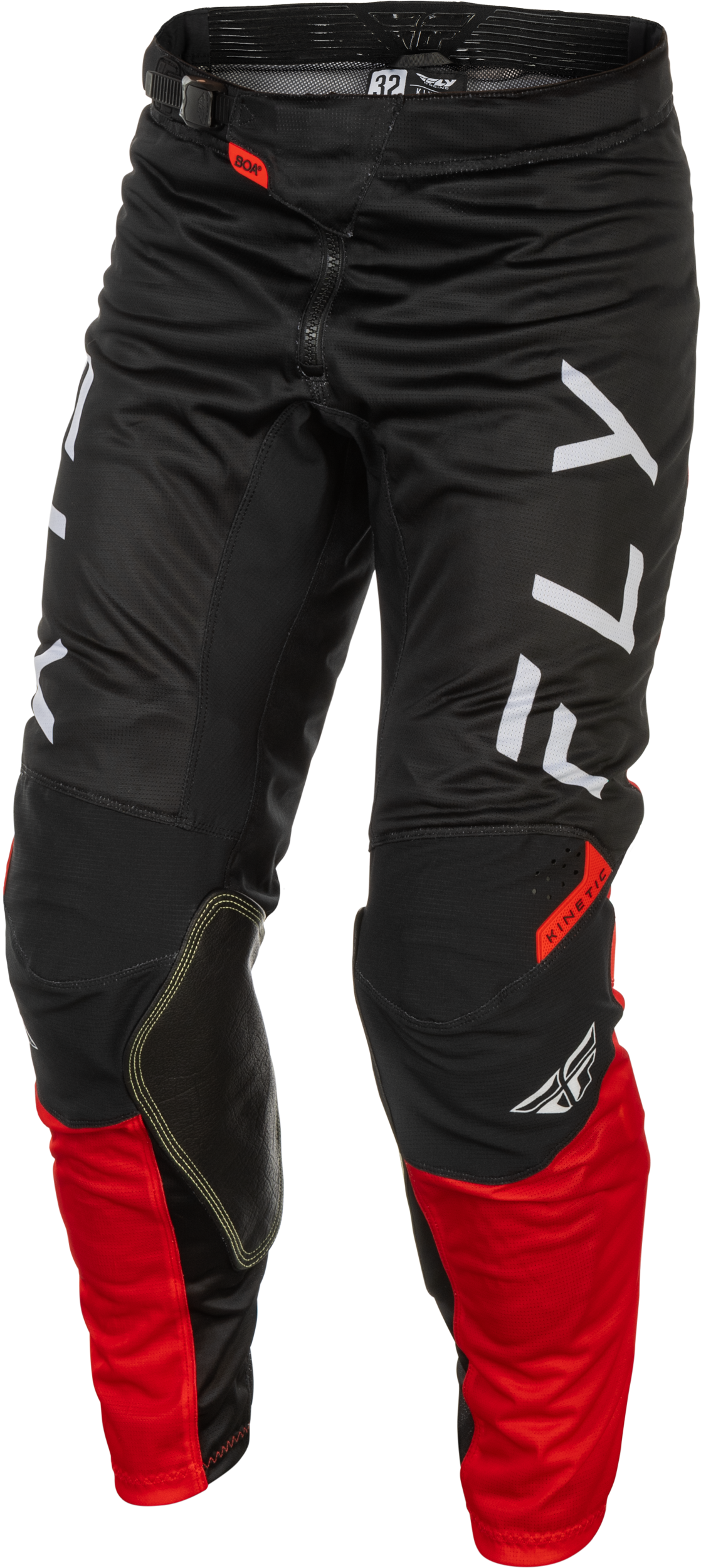 Kinetic Mesh Center Pants Black/White/Red Sz 28