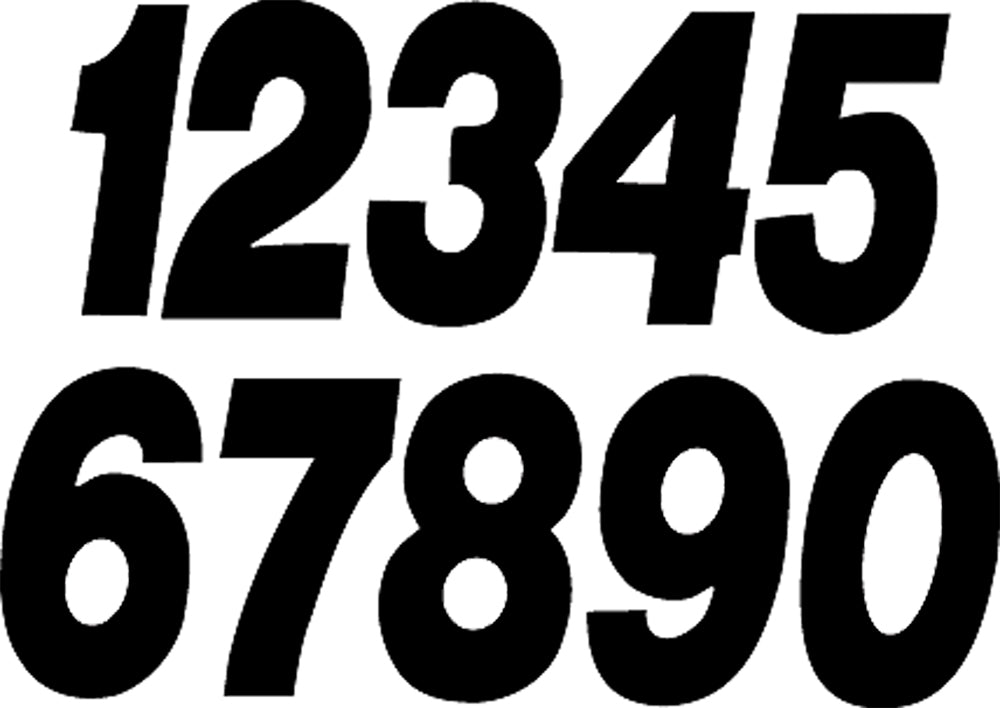 #2 5" Black Super X Digits 3/Pk