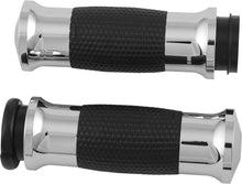 Air Gel Grips W/F B W Throttle Chrome