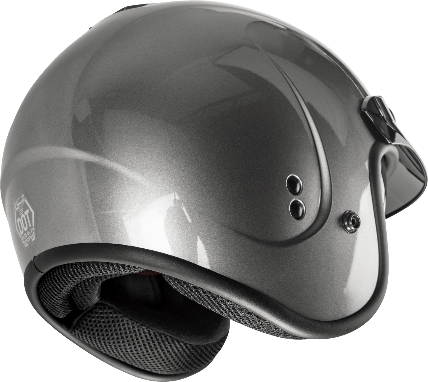 Gm 32 Open Face Helmet Titanium Sm