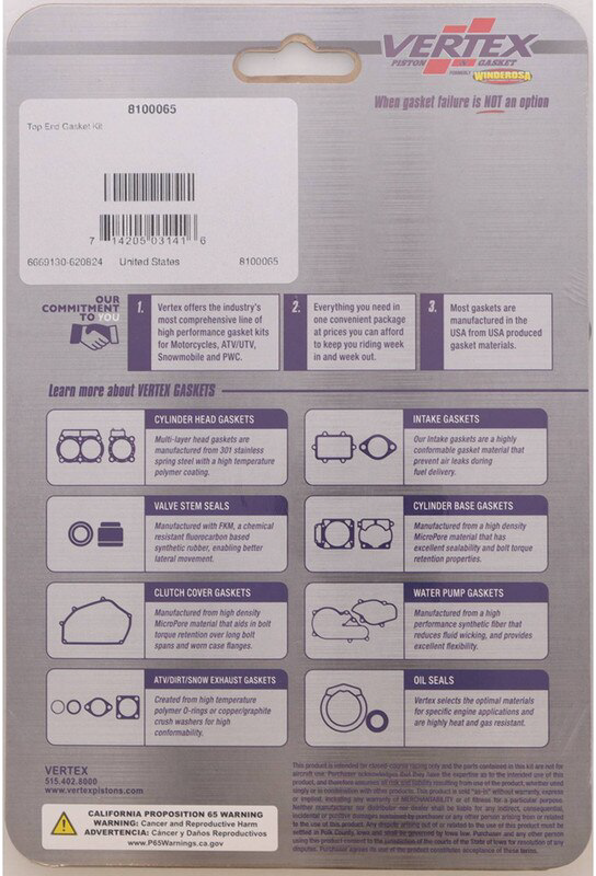 Top End Gasket Kit Pol