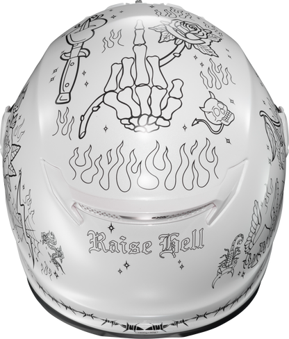 Covert Fx Full Face Helmet The Litas 2 White Sm