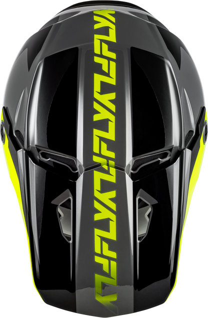 Kinetic Crest Helmet Grey/Black/Hi Vis Xs