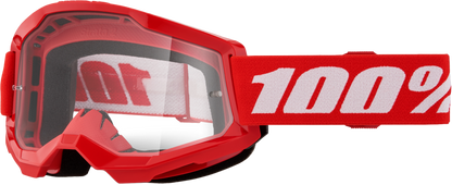Strata 2 Goggle Red Clear Lens