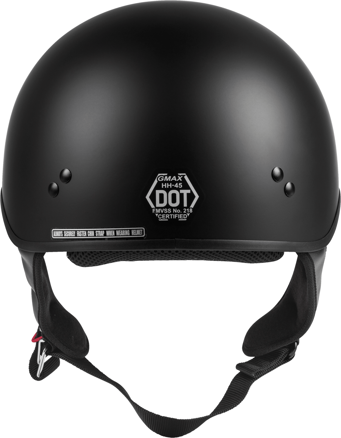 Hh 45 Half Helmet Naked Matte Black Xs