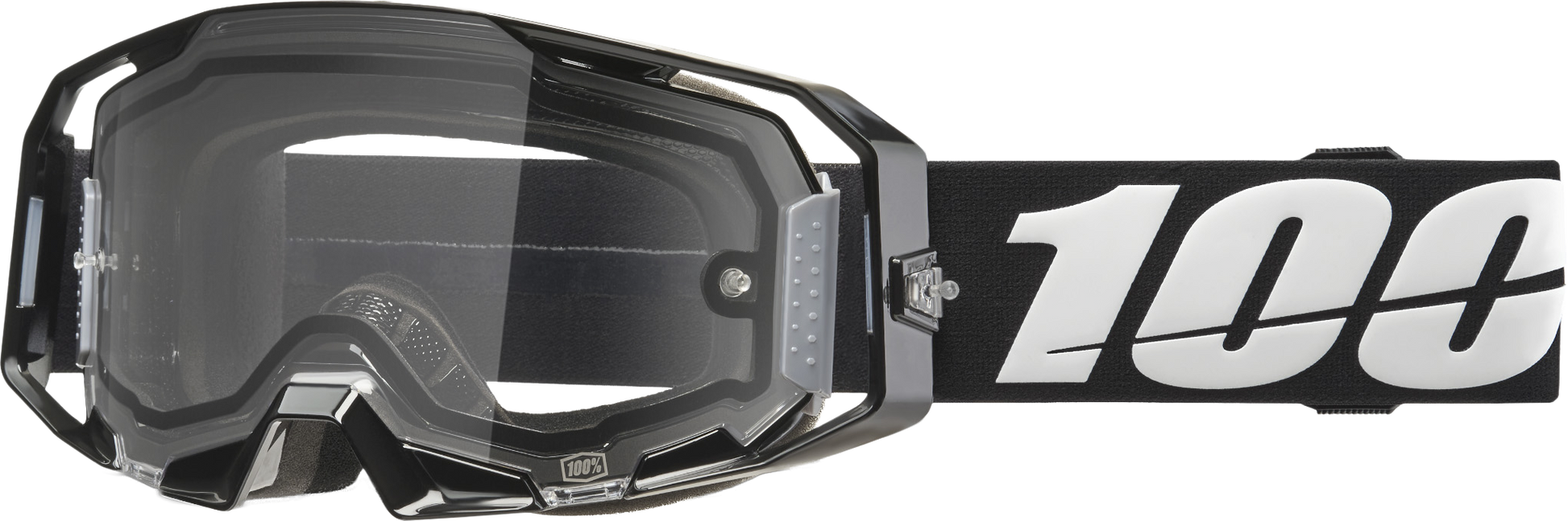 Armatic  Enduro Moto Goggle Black Clear Lens