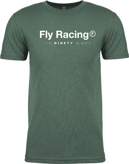 Fly Trademark Tee Forest Green Heather Md