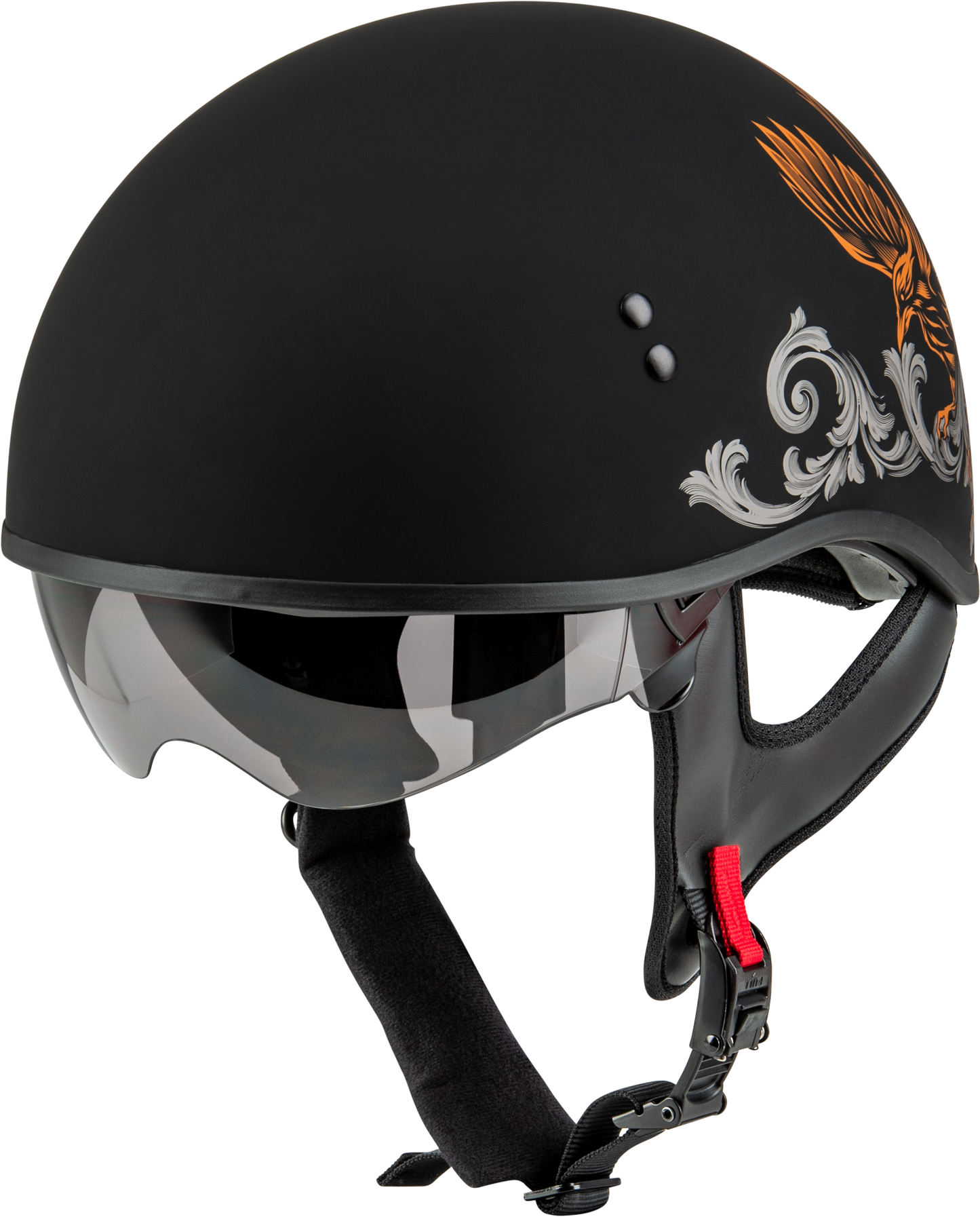 Hh 65 Corvus Helmet Matte Black/Silver/Orange Xs