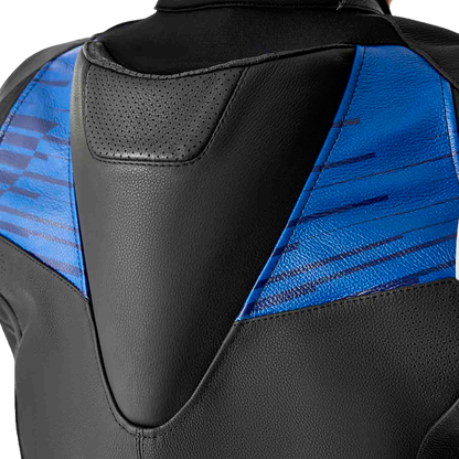 Tractech Evo D3o Jacket Blk/Blue Leather 2x