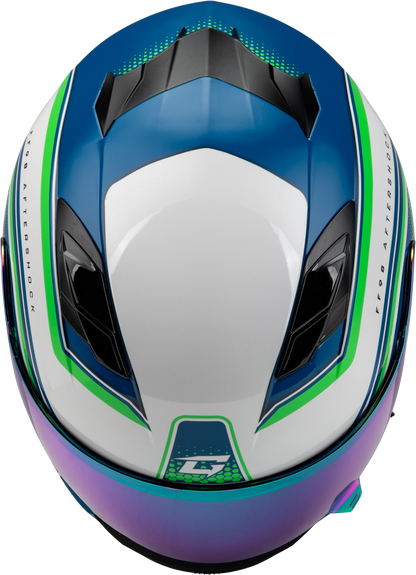 Ff 98 Aftershock Helmet White/Neon Green 3x