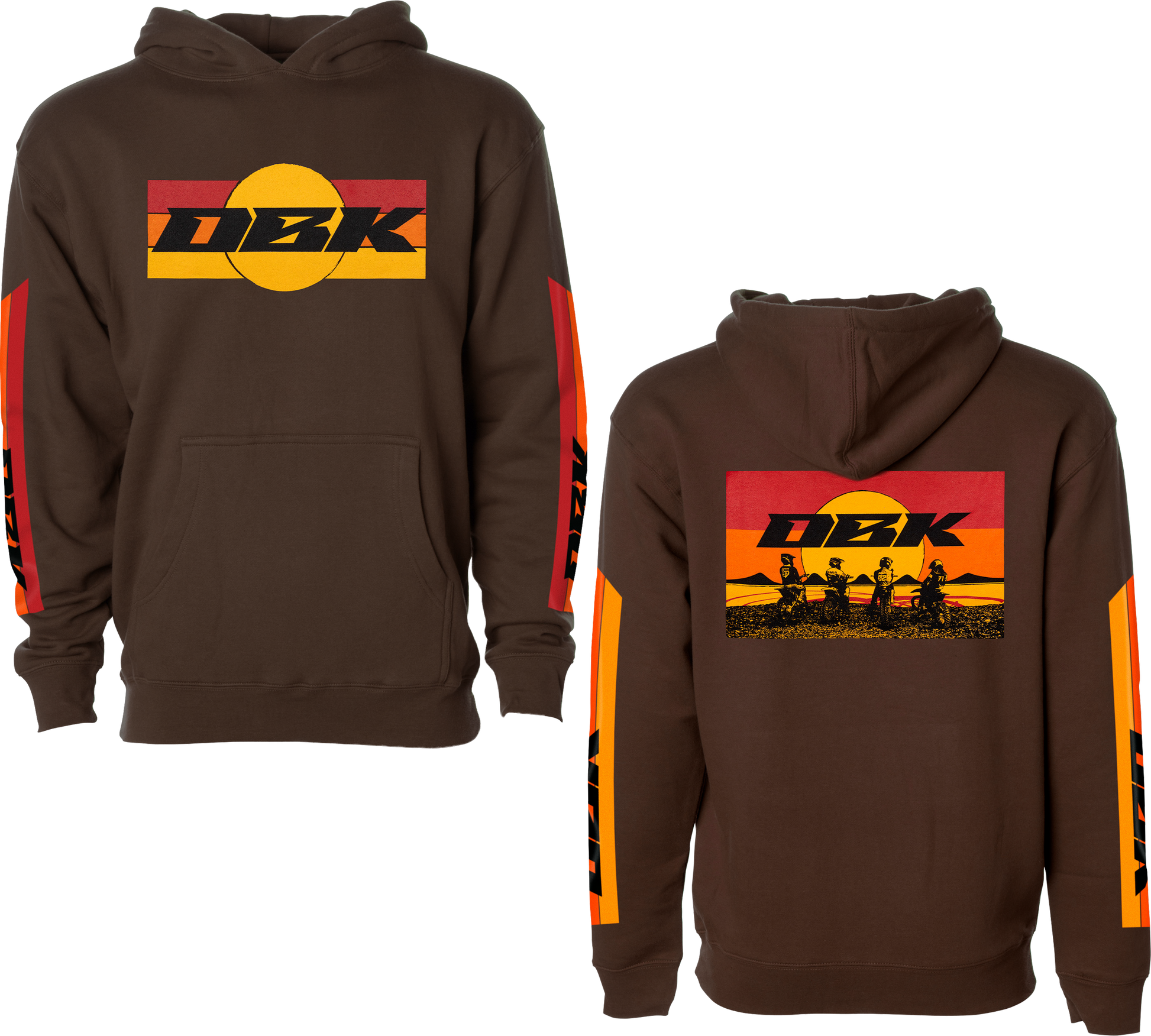 Sunday Stripe Yth Hoodie Brown Yx