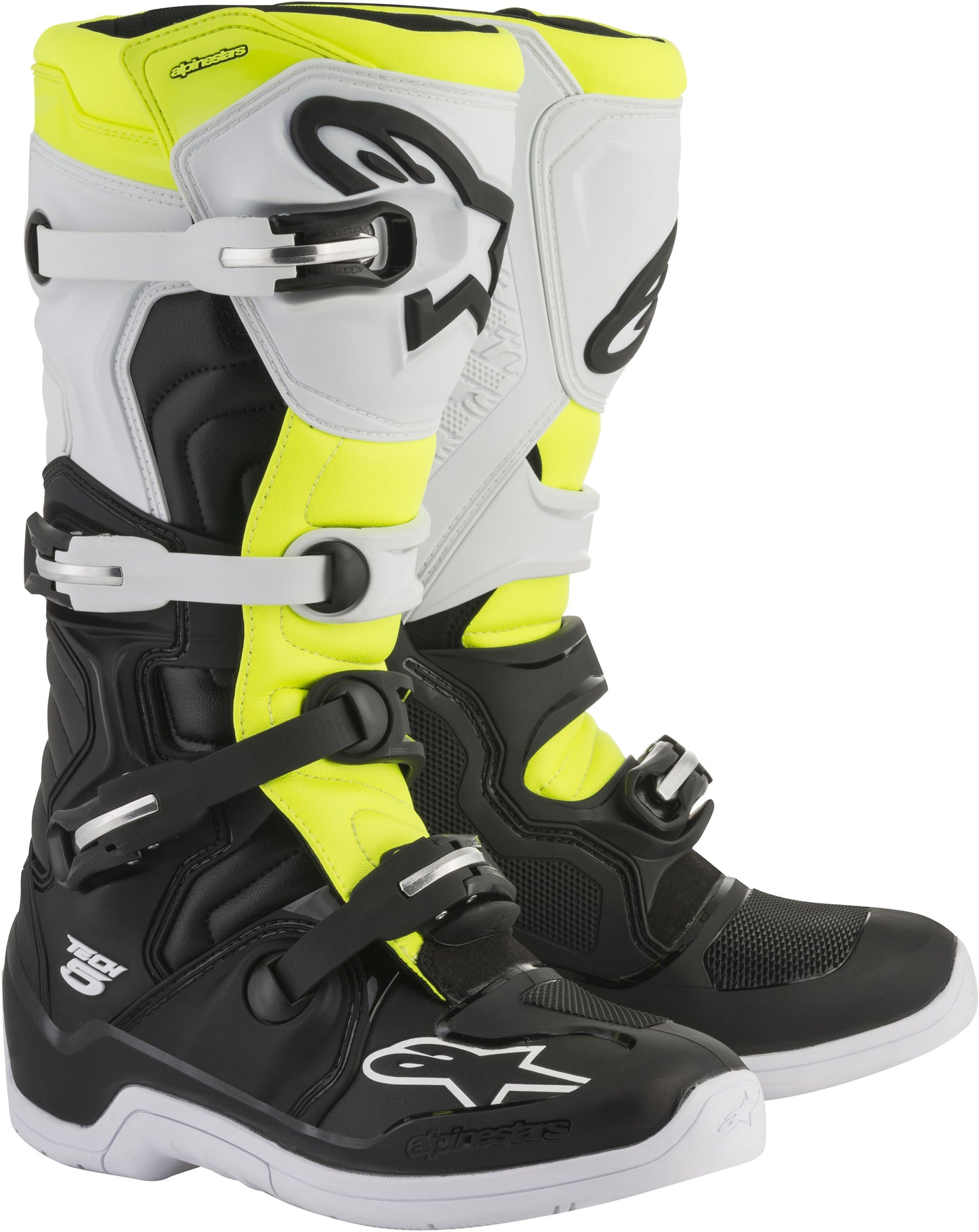 Tech 5 Boots Black/White/Yellow Sz 10