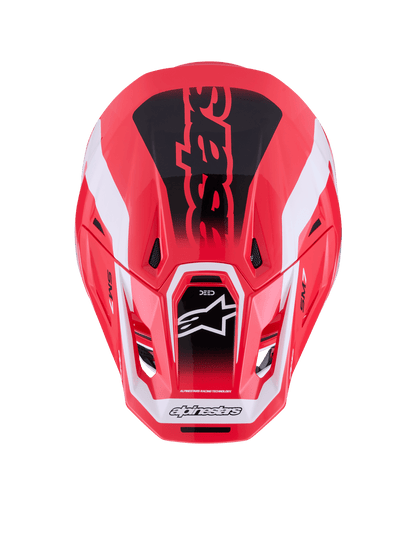 Sm7 Deed Helmet Red/Blk/Wht Glossy Sm