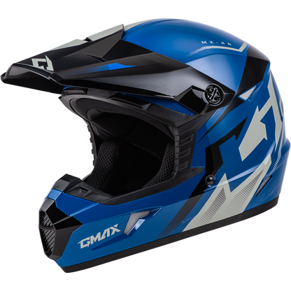 Mx 46 Compound Helmet Blue/Black/Grey Ys