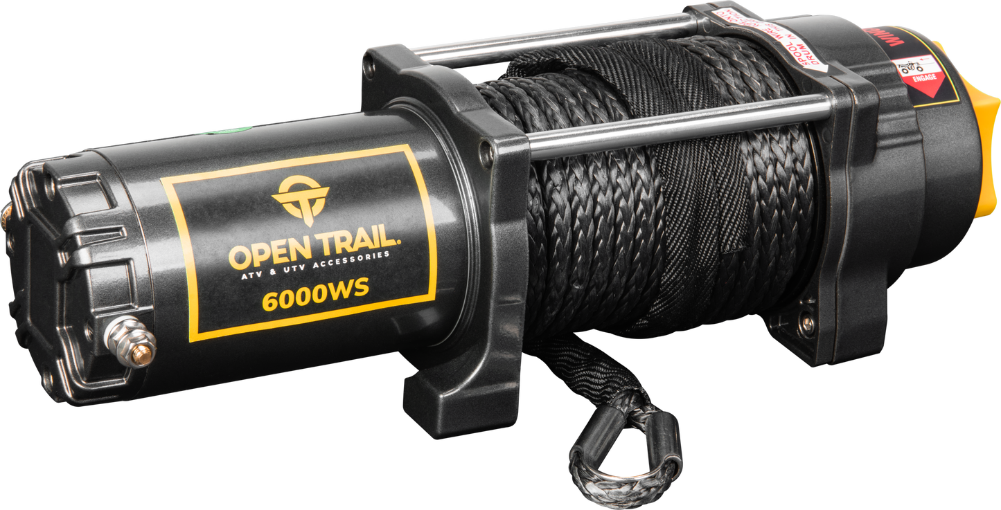 6000lb Wide Winch Synthetic Rope