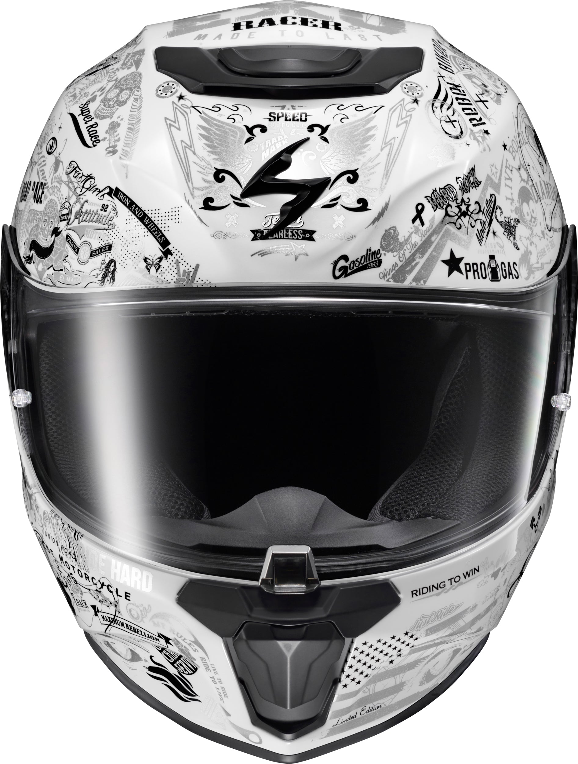 Exo R330 Full Face Helmet Shake 2 White Md