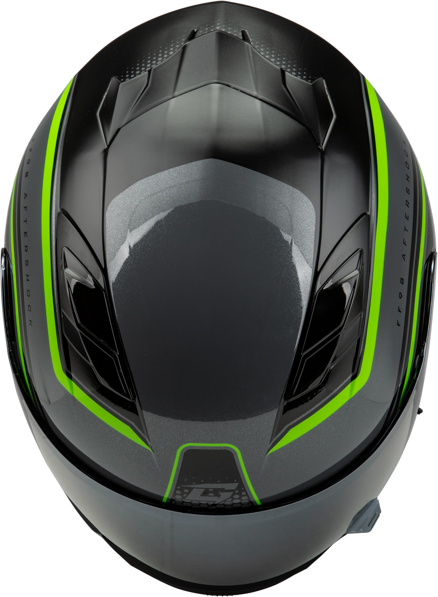 Ff 98 Aftershock Helmet Grey/Neon Green 3x