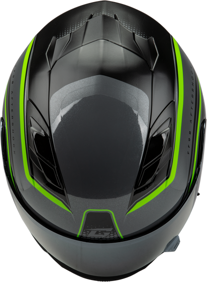 Ff 98 Aftershock Helmet Grey/Neon Green Lg