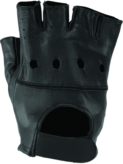 Kuryakyn Leather By River Road Hollister Shorty Gloves Black - 3XL