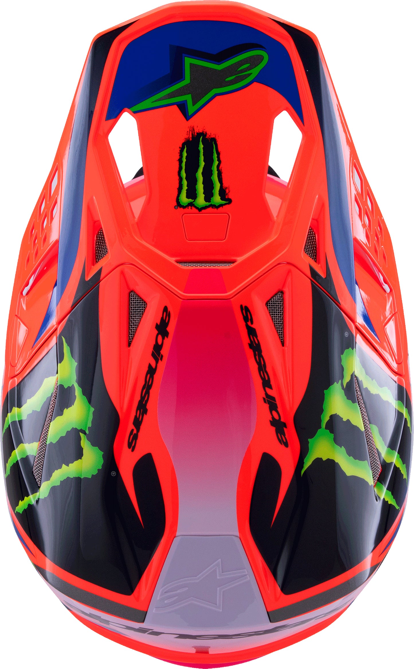 S M10 Deegan Helmet Orng Flo/Prpl/Pnk Fluo 2x