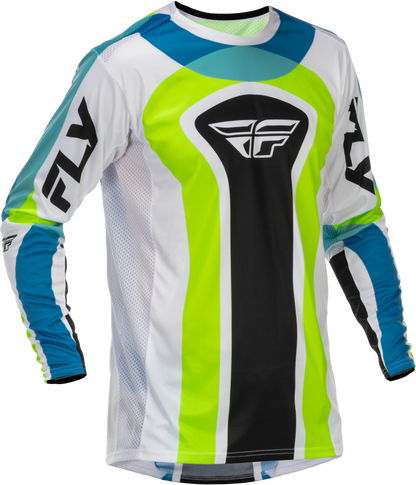 Lite Le Current Jersey White/Lime/Blue Md
