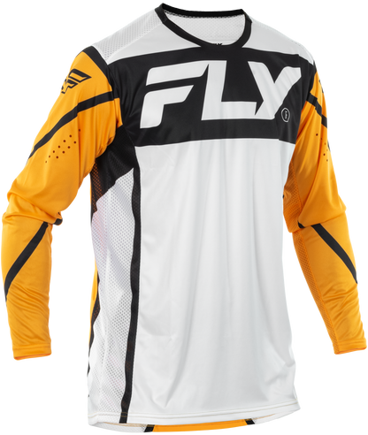 Lite Jersey White/Black/Mustard Lg